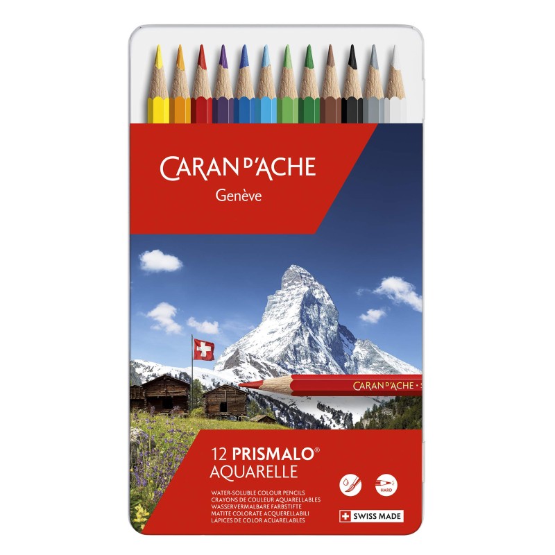 Boîte de 12 crayons aquarellables Prismalo — Caran d’Ache