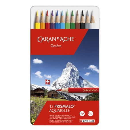 Boîte de 12 crayons aquarellables Prismalo — Caran d’Ache
