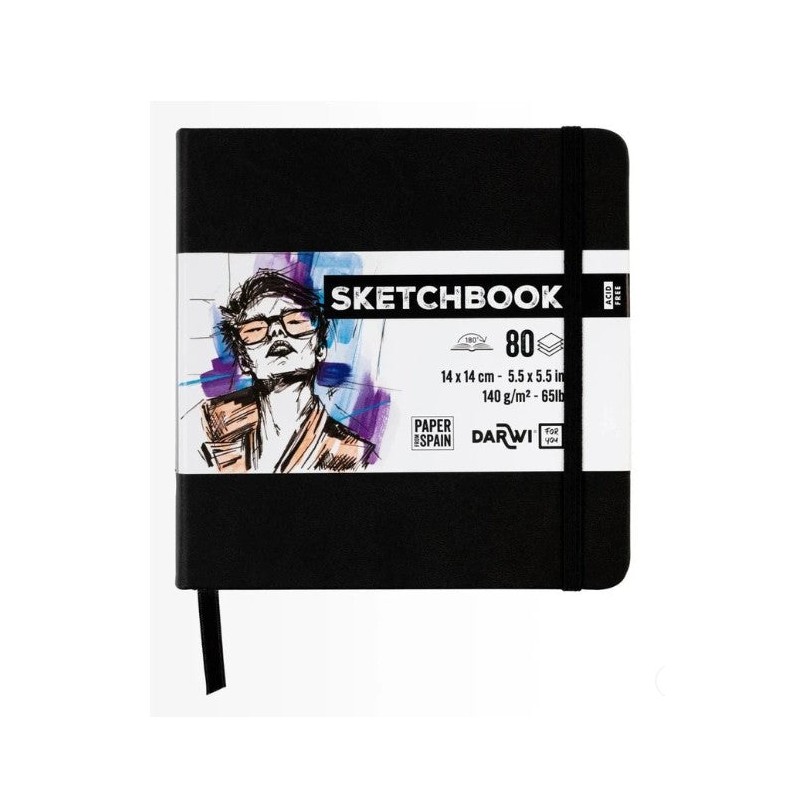 Sketchbook 14 × 14 cm 140 g/m² — Darwi