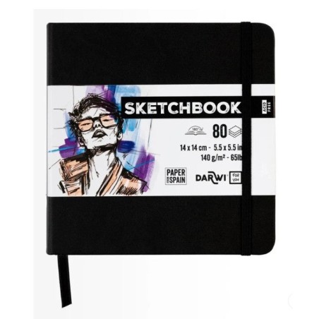 Sketchbook 14 × 14 cm 140 g/m² — Darwi