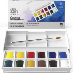 Winsor & Newton Cotman — Coffret aquarelle 12 couleurs